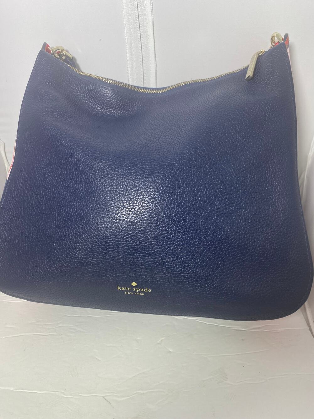 Kate Spade Kailee Handbag Tropical Toss Nightcap Blue Purse Shoulder Strap Bag